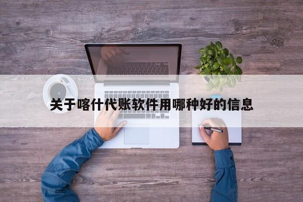 关于喀什代账软件用哪种好的信息