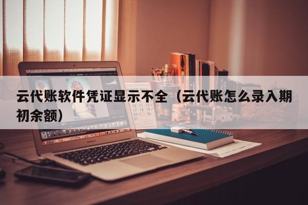 云代账软件凭证显示不全（云代账怎么录入期初余额）