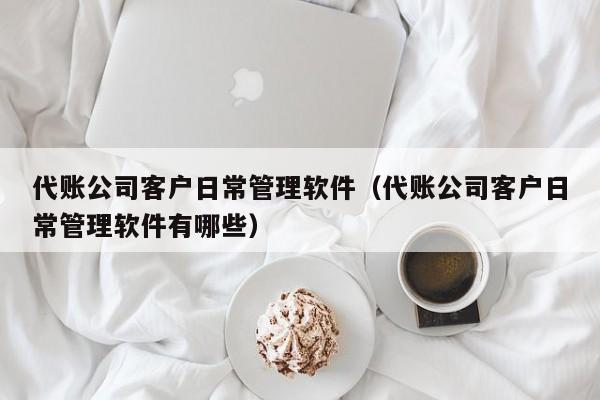 代账公司客户日常管理软件（代账公司客户日常管理软件有哪些）