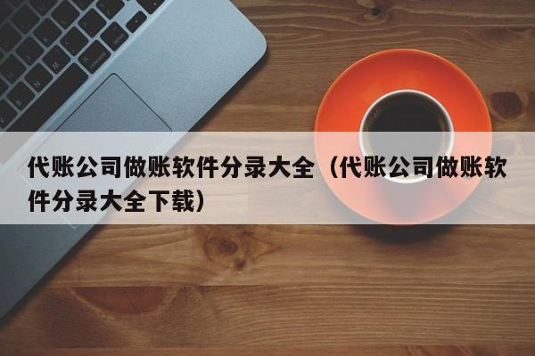 代账公司做账软件分录大全（代账公司做账软件分录大全下载）