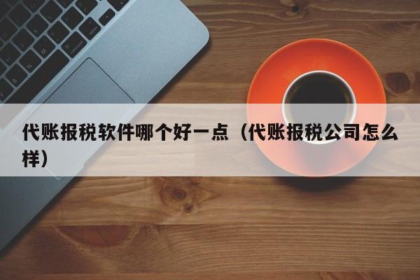 代账报税软件哪个好一点（代账报税公司怎么样）