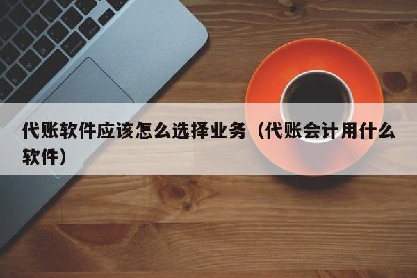 代账软件应该怎么选择业务（代账会计用什么软件）