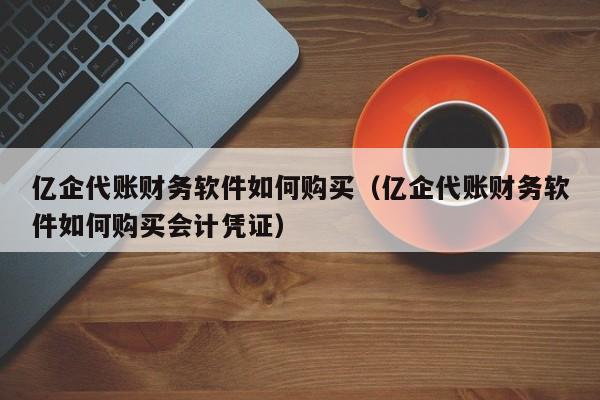 亿企代账财务软件如何购买（亿企代账财务软件如何购买会计凭证）